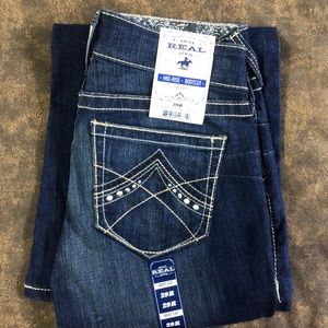 Arias Women’s Denim Jeans, 29R, mid-rise, NWT